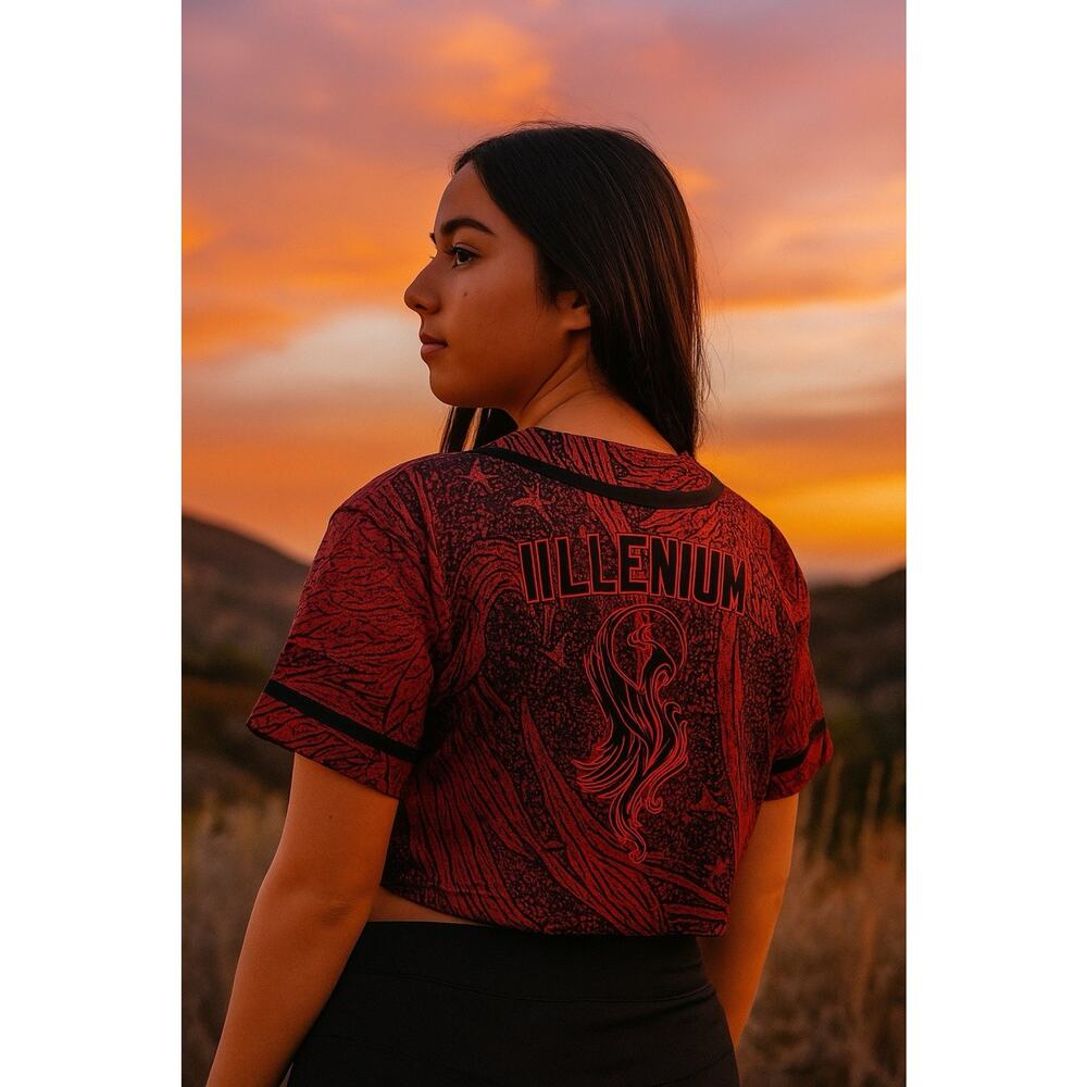New Illenium Album Tour 2023 Red Jersey - 2XL - Crop Top